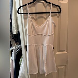 JoyLab Cream Spaghetti Strap tennis dress
